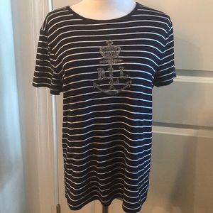 RALPH LAUREN NAVY TEE
